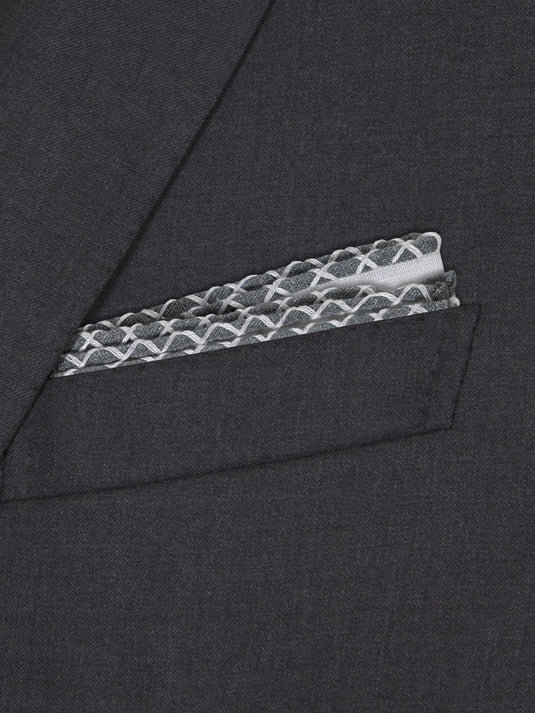 Boundaries (Charcoal) - Pocket Square