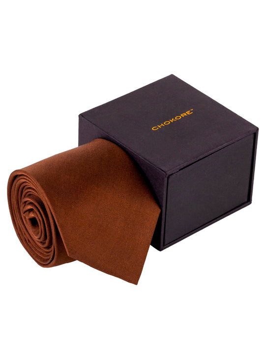 Chokore Chocolate Silk Necktie - Solids Collection