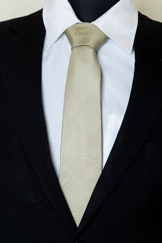 Chokore Lichen Silk Necktie - Indian at Heart Collection