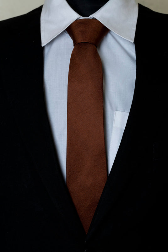 Chokore Chocolate Silk Necktie - Solids Collection