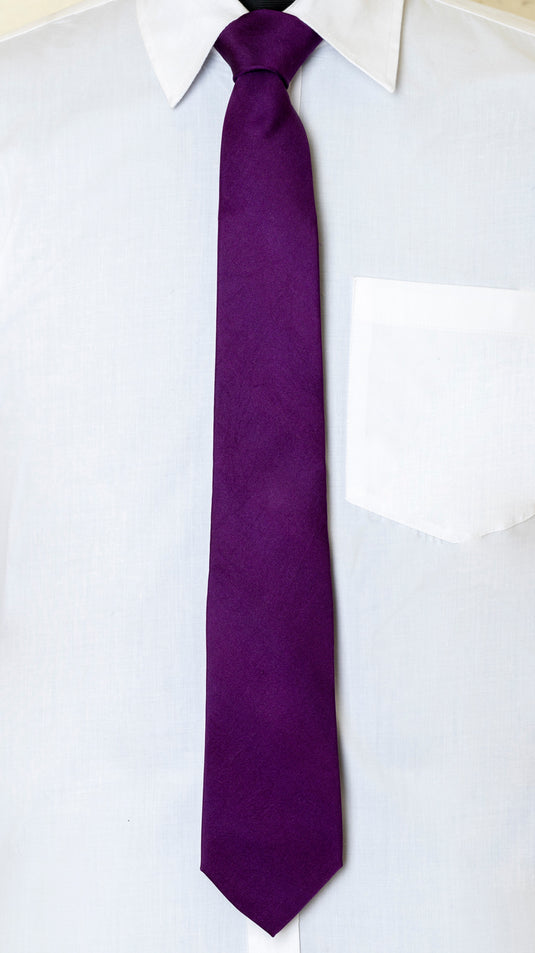 Chokore Purple Silk Necktie - Solids Collection