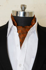 Chokore Chokore Silver and Pink Stone Cufflinks Chokore Men's Orange and Green Silk  Cravat