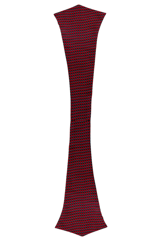 Chokore Red and Grey Silk Reversible Cravat