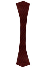 Chokore Chokore Men's Burgundy and Tangerine Silk  Cravat 