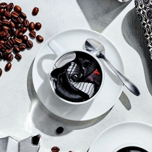 Chokore 4-in-1 Black & Red Silk Pocket Square - Indian At Heart Collection