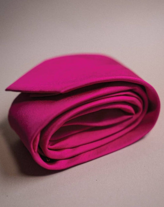 Chokore Fuschia Silk Necktie - Solids Collection