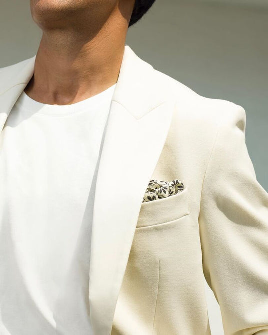 Jaali Good (Black) - Pocket Square