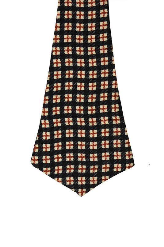 Chokore Red & Black Silk Reversible Cravat