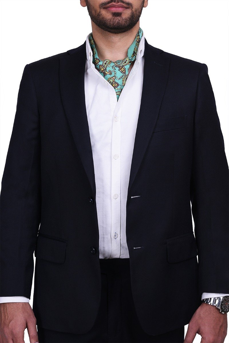 Chokore Men's Sea Green Silk Designer Cravat