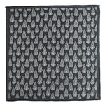 Chokore Chokore Black Color Silk Tie for Men Chokore Black Silk Pocket Square - Indian At Heart line