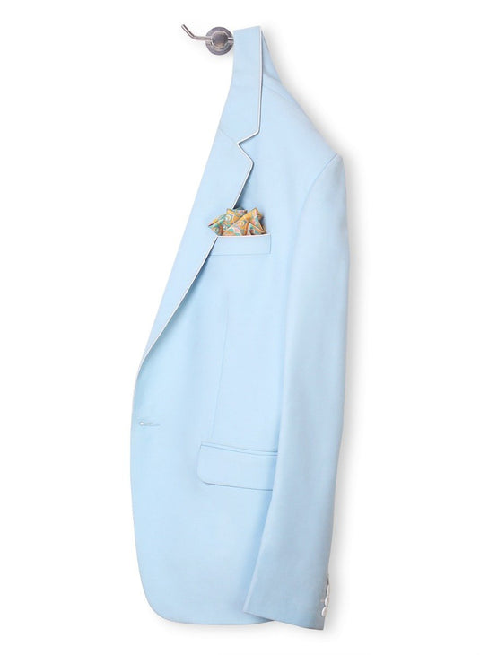 Chokore Sea Green & Orange 2-in-1 Pocket Square - Indian At Heart Collection