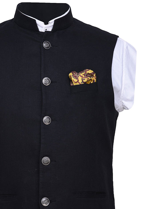 Chokore Tangerine & Burgundy Pocket Square from Indian at Heart collection