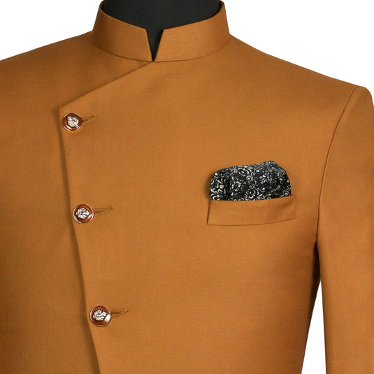 Chokore Black and White Silk Pocket Square -Indian At Heart line