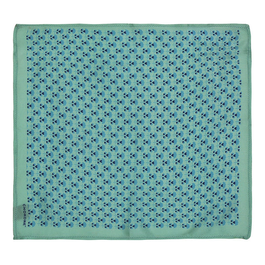 Chokore Light blue Silk Pocket Square - Indian At Heart line