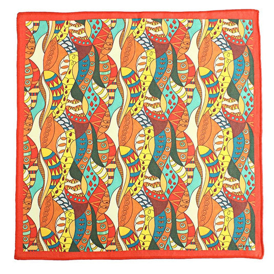 Chokore Multi Coloured Silk Pocket Square - Marine Collection
