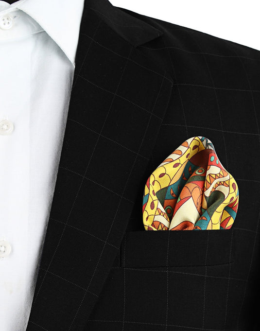 Chokore Multi Coloured Silk Pocket Square - Marine Collection