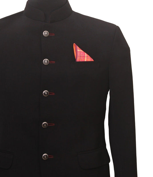 Chokore Chokore Pink & Orange Four-in-One Silk Pocket Square