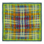 Chokore Chokore Magenta Silk Pocket Square - Indian At Heart line Chokore Multicolor Silk Pocket Square from the Plaids Line