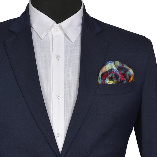 Chokore Multicolor Silk Pocket Square - Plaids Collection