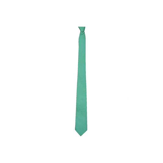 Chokore Sea Green color Silk Tie & Double-sided Multicolor Silk Pocket Circle set