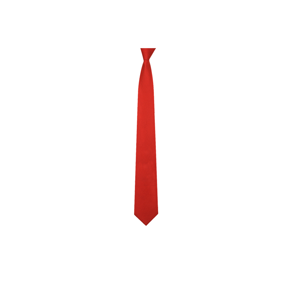 Chokore Red color Plain Silk Tie & Double-sided Brick Red & Black Silk Pocket Circle set