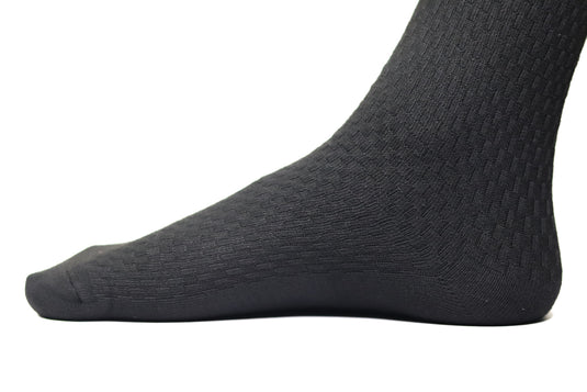 Chokore Black Double Needle Bamboo Socks