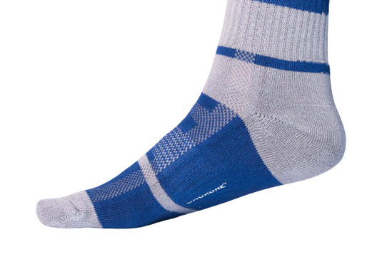 Chokore Cobalt Blue And Light Grey Men's Cotton Socks