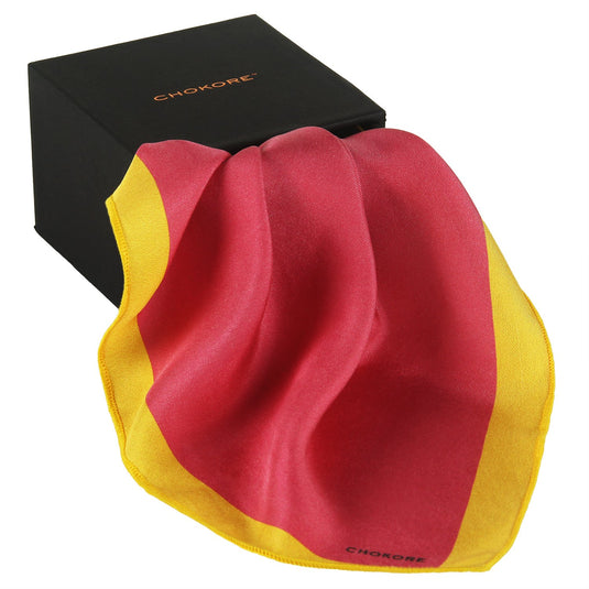 Chokore Pink Silk Pocket square for Men