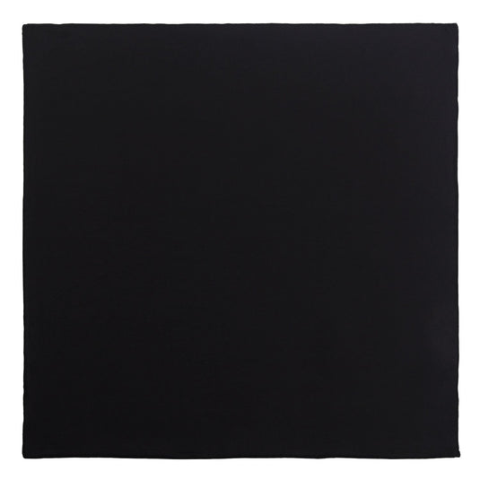 Chokore Black Colour Pure Silk Pocket Square, from the Solids Line