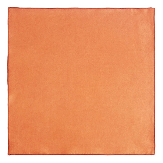 Chokore Rust Colour Pure Silk Pocket Square, from the Solids Line