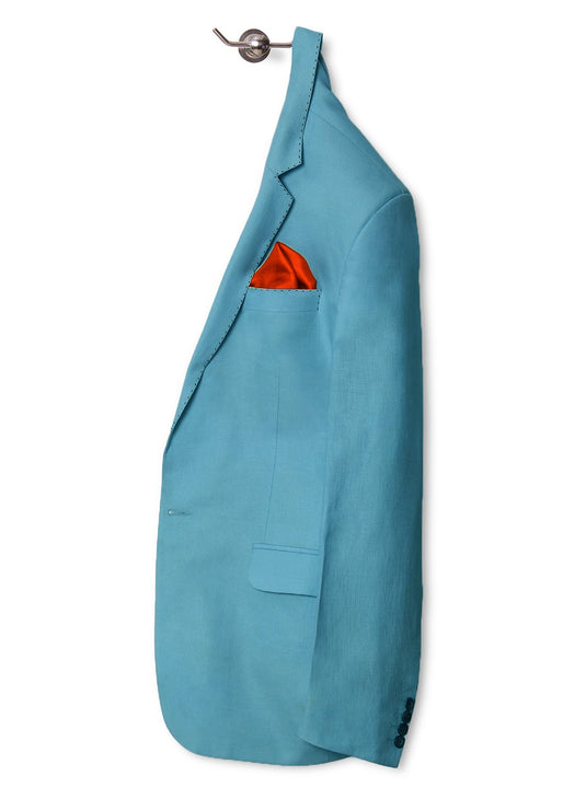 Chokore Spicy Orange Pure Silk Pocket Square, from the Solids Line