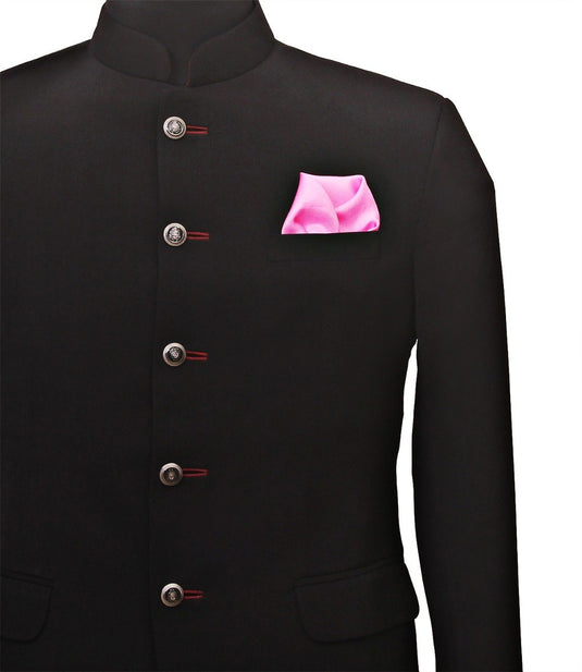 Chokore Pink Silk Pocket square for Men