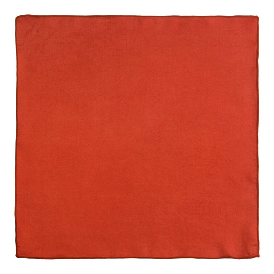 Chokore Terracotta Colour Pure Silk Pocket Square, from the Solids Line