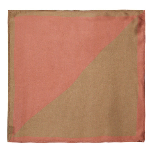 Chokore 2-in-1 Beige & Marsela Silk Pocket Square from the Solids Line