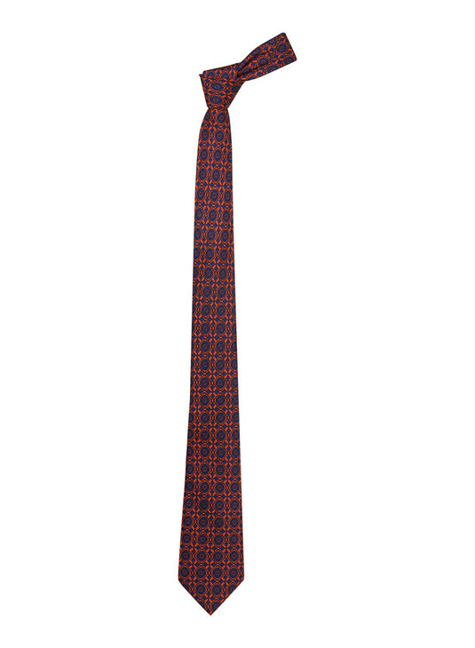 Chokore Red & Blue Silk Necktie - Indian At Heart Collection