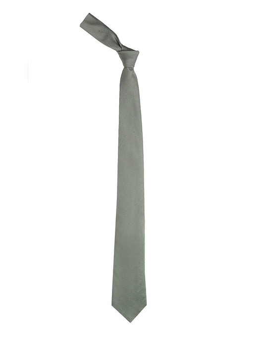 Chokore Silver Grey Silk Necktie - Solids Collection