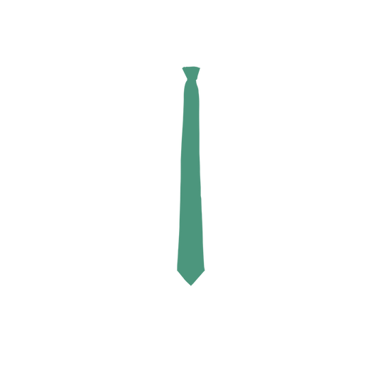 Dark Sea Green Color Silk Tie for Men