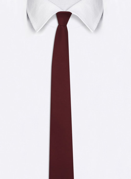 Chokore Burgundy Silk Necktie - Solids Collection