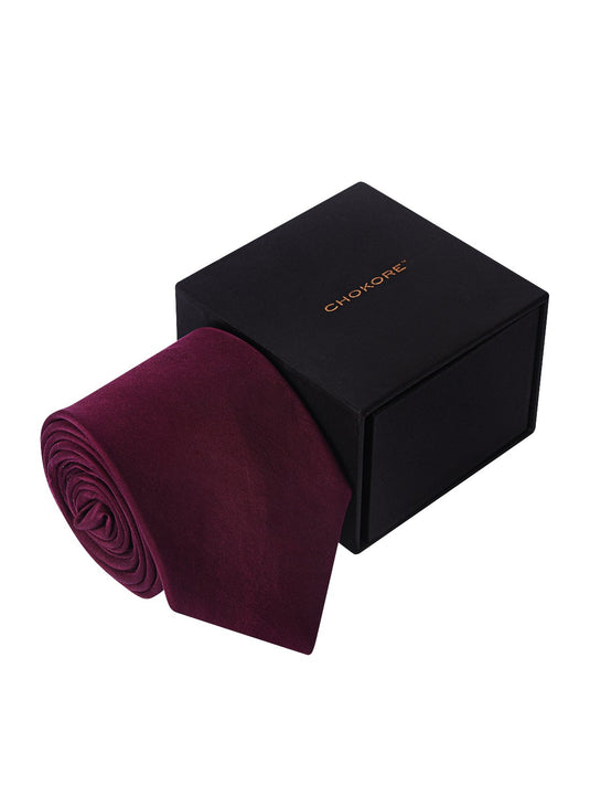 Chokore Deep Pink Silk Necktie - Solids Collection