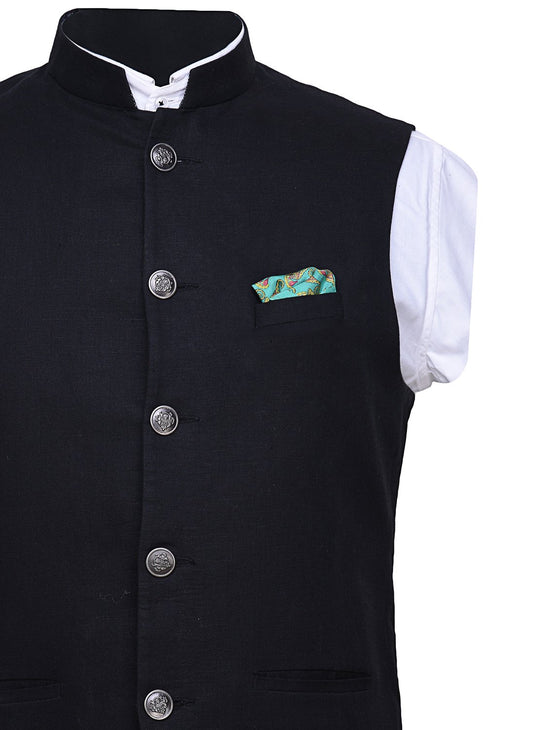 Chokore Sea Green Sea Horses Silk Pocket Square from the Wildlife range