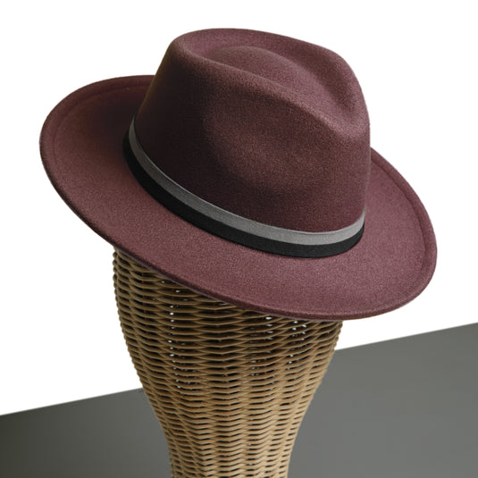 Chokore Vintage Fedora Hat (Purple)