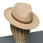 Chokore  Chokore Fedora Hat with Dual Tone Band (Camel)