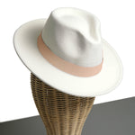 Chokore  Chokore Fedora Hat with Bow Ribbon (White)