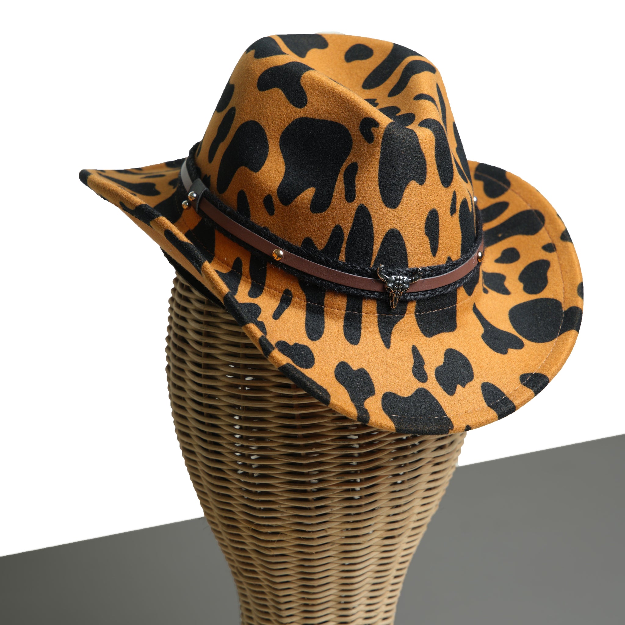 Chokore Cow Print Cowboy Hat (Yellow)