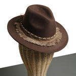 Chokore  Chokore Boho Style Fedora Hat (Chocolate Brown)