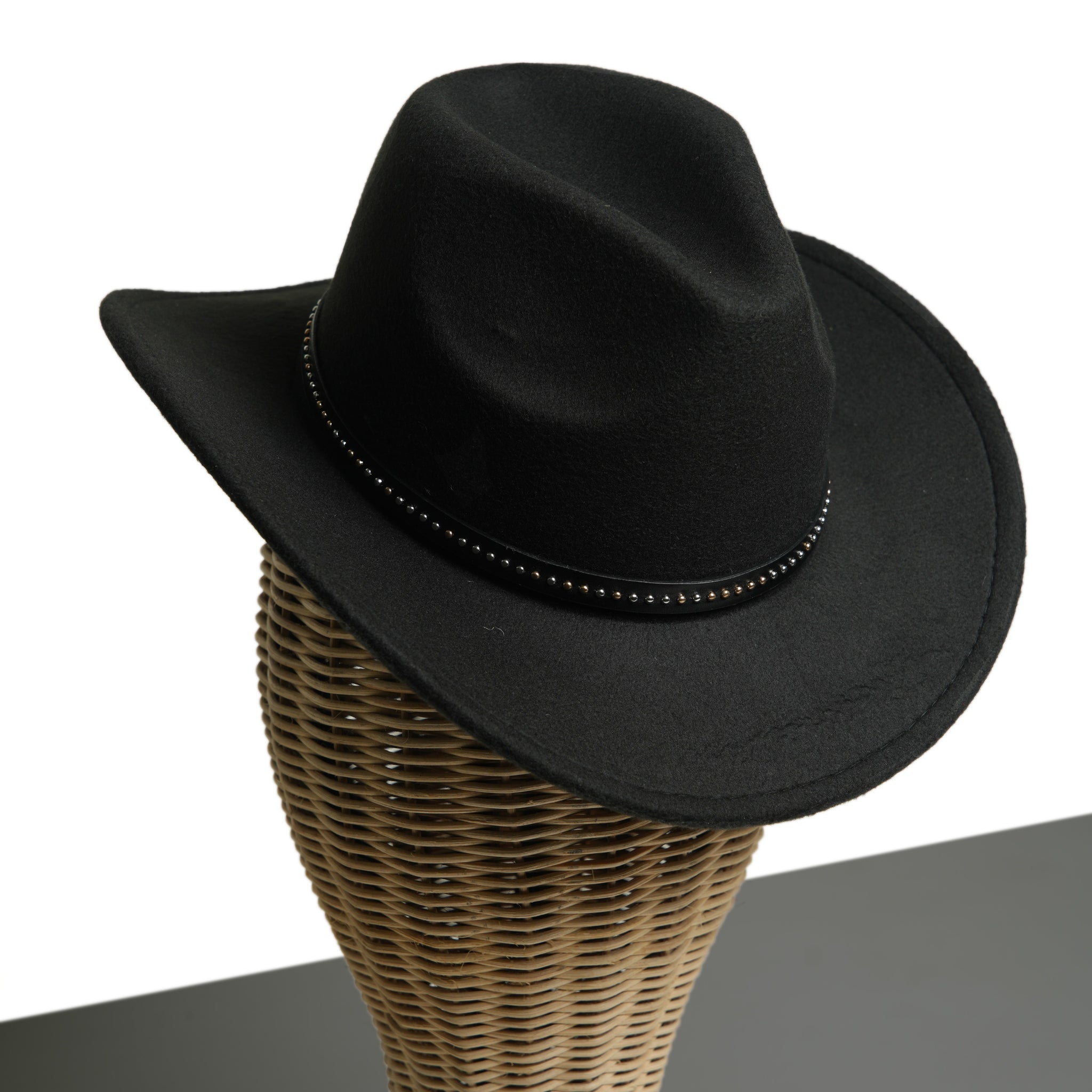 Chokore Cowboy Hat with Belt Band (Black)