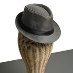 Chokore  Chokore Fedora Hat in Houndstooth Pattern (Gray)