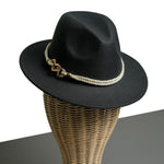 Chokore  Chokore Fedora Hat with Belt Buckle (Black)