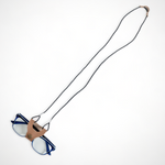 Chokore Chokore Vintage Bead EyeGlass Chain (Blue) Chokore Leather Braided Eyeglass Cord/String (Brown)