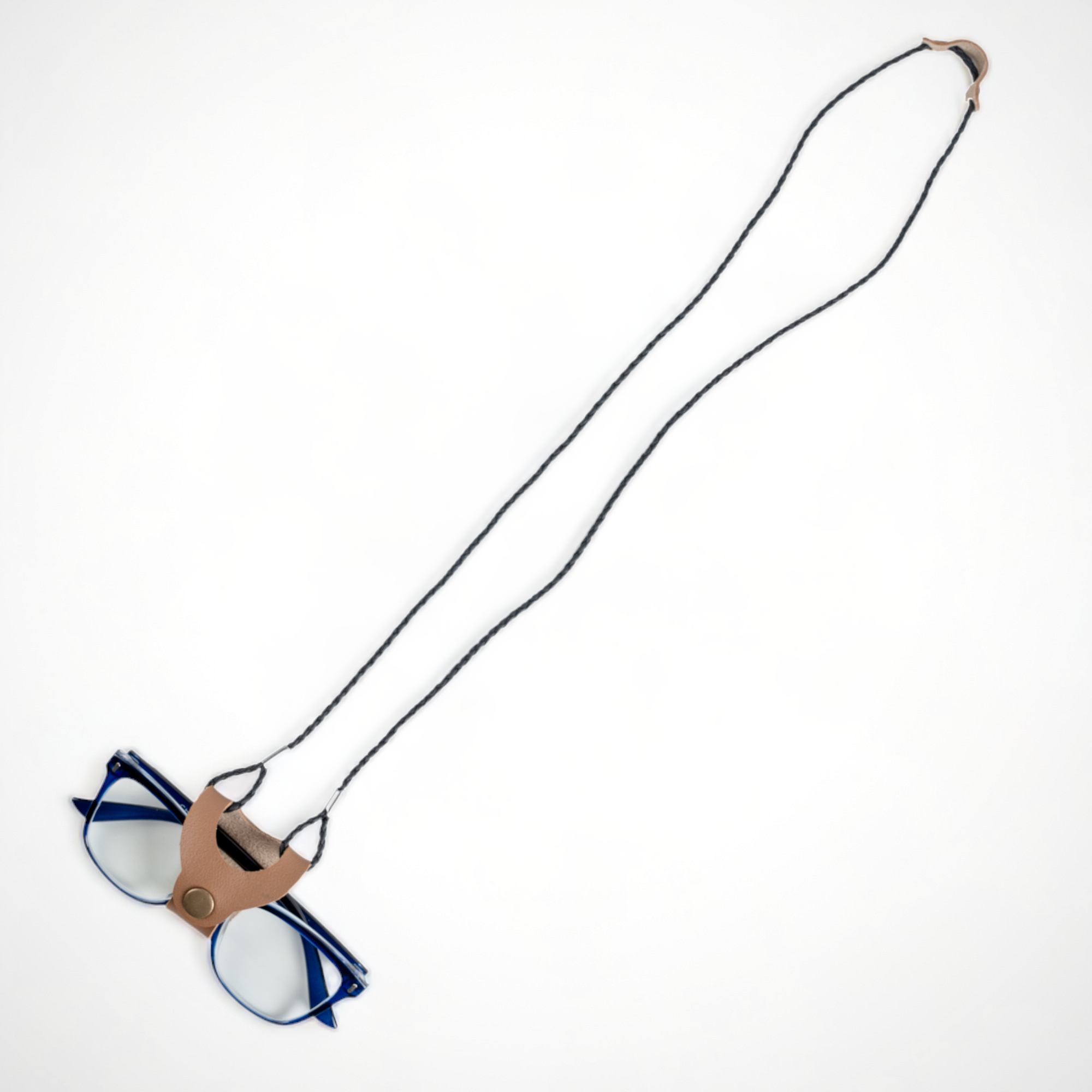 Chokore Leather Braided Eyeglass Cord/String (Brown)